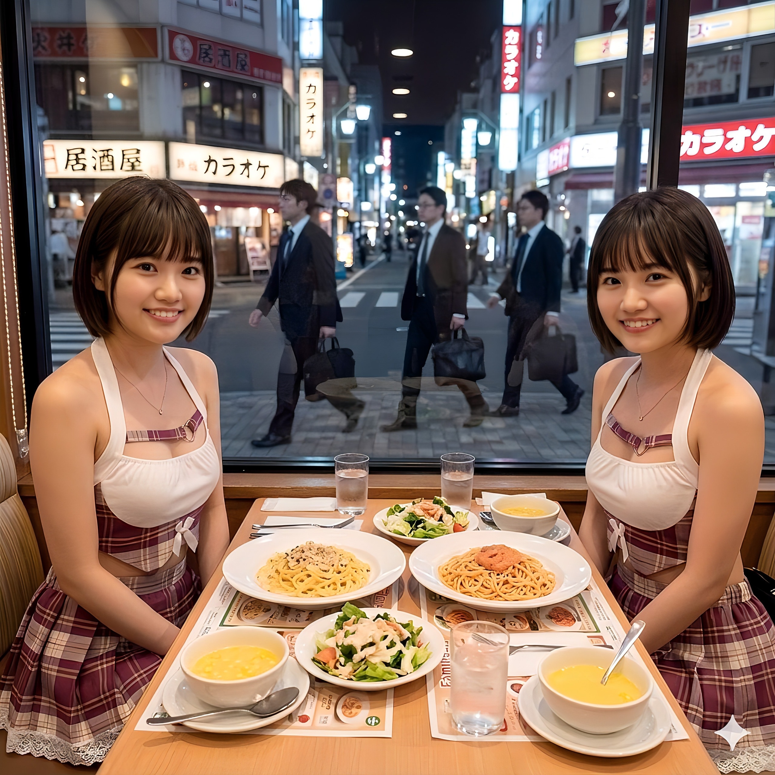 ファミレスでディナー