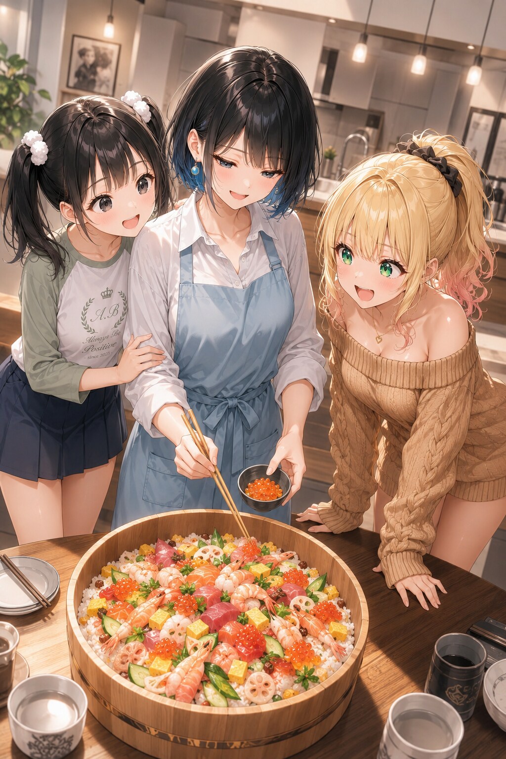 今日はちらし寿司の日♪ねぇねぇ、早く食べた〜い💖