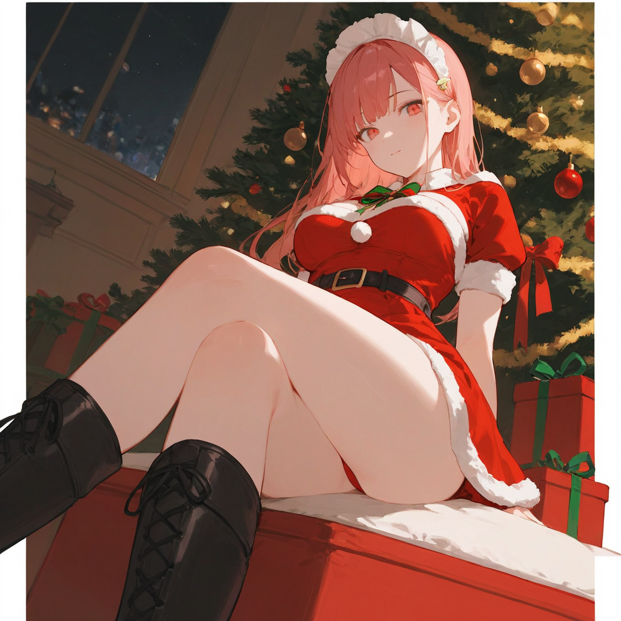 サンタコスプレメイドさん