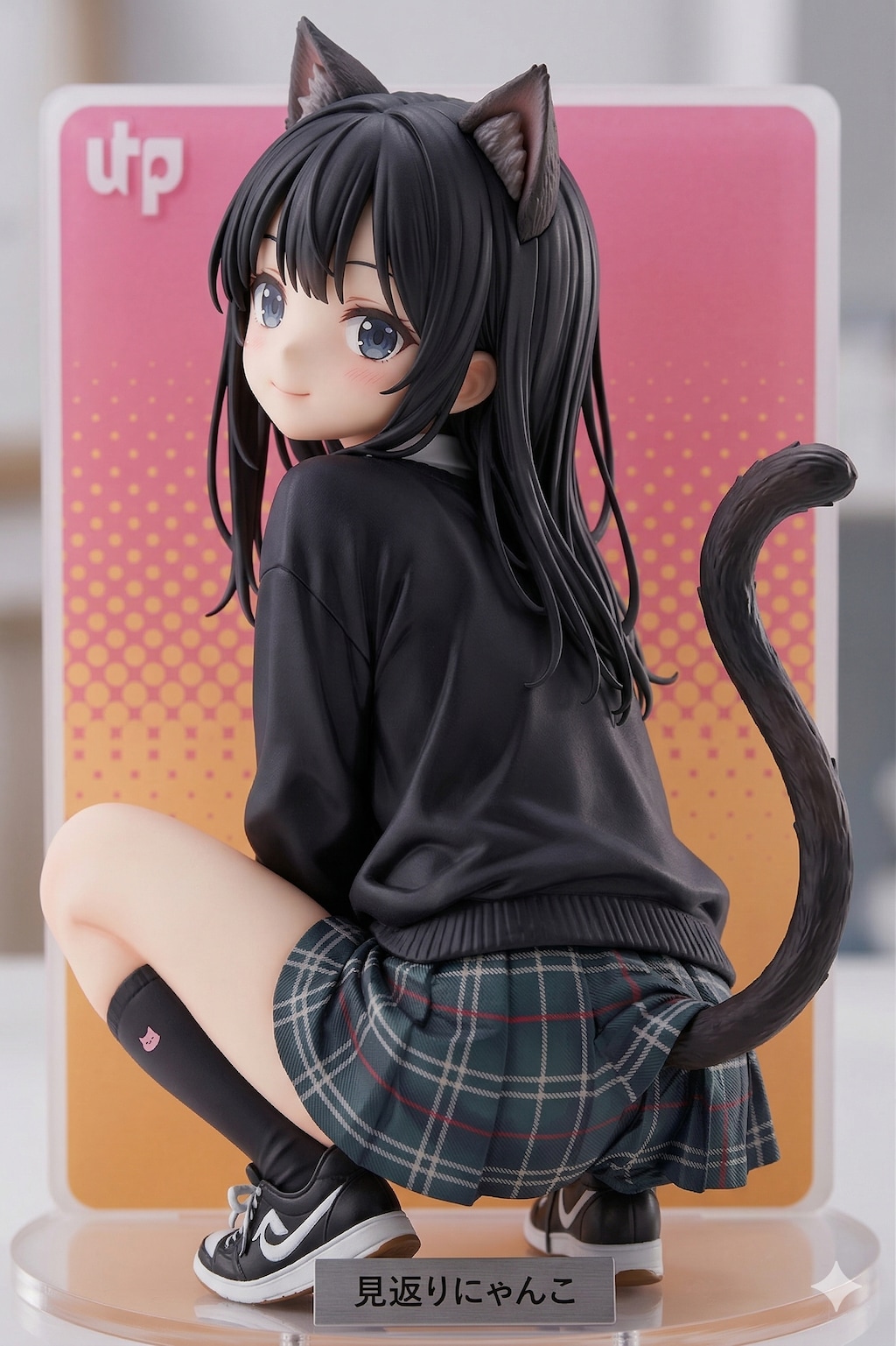 見返りにゃんこ