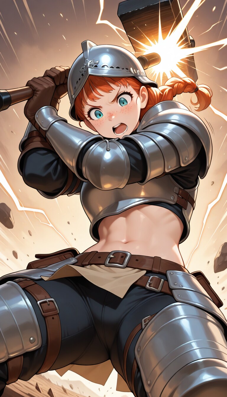 傭兵団ベアクロウの女ドワーフ戦士