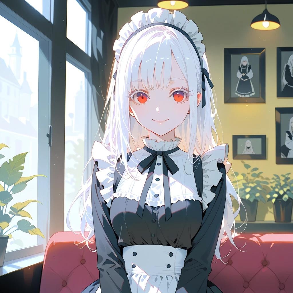 普通のメイド服、普通のお茶の時間