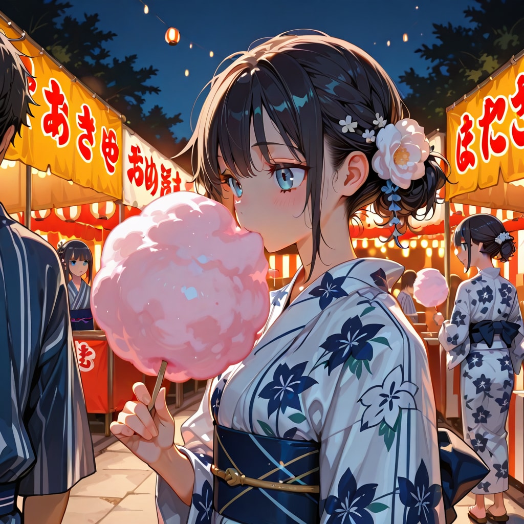 夏祭りわたあめ