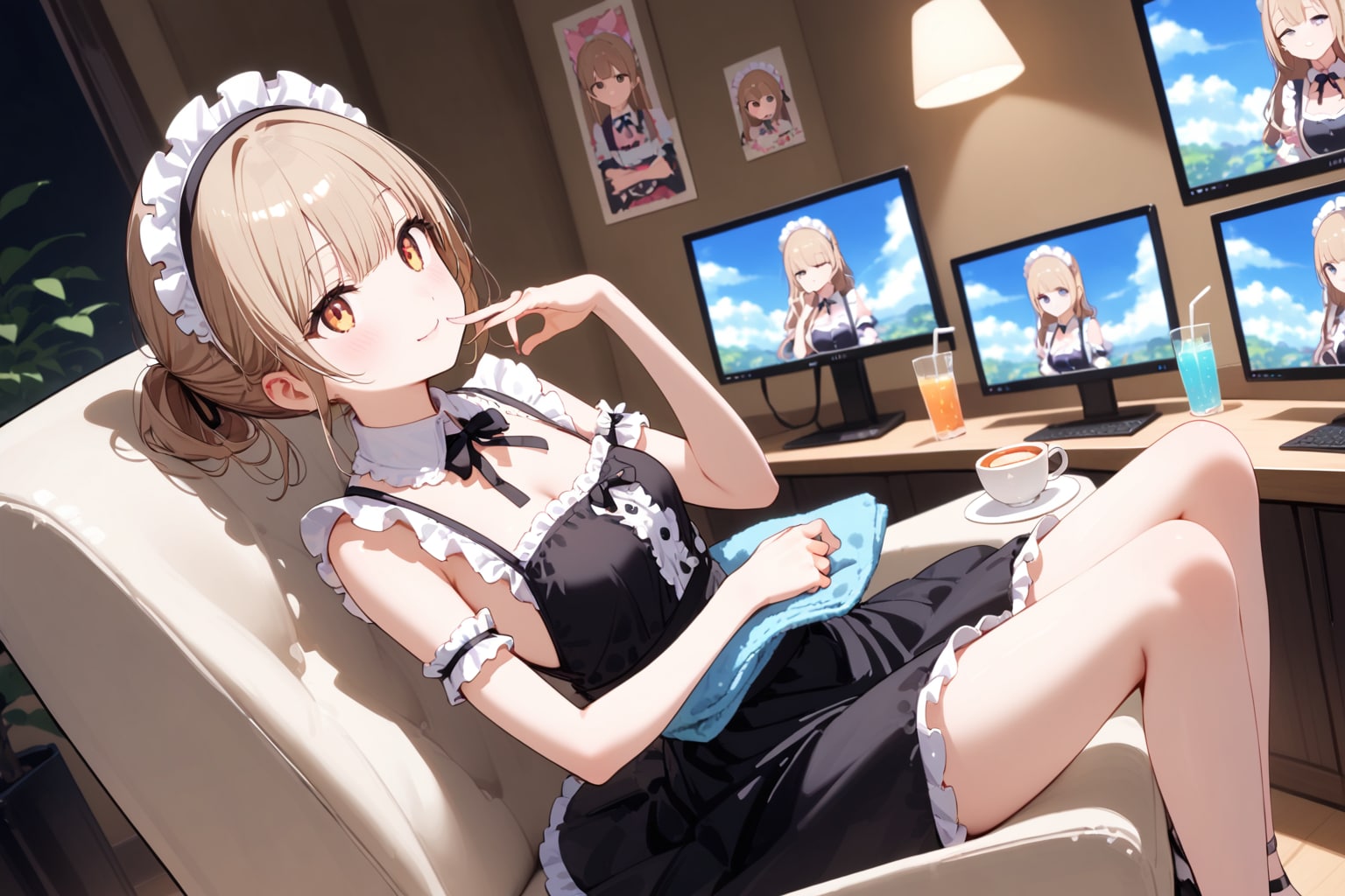 甘えと誘惑のあいだ | の人気AIイラスト・グラビア