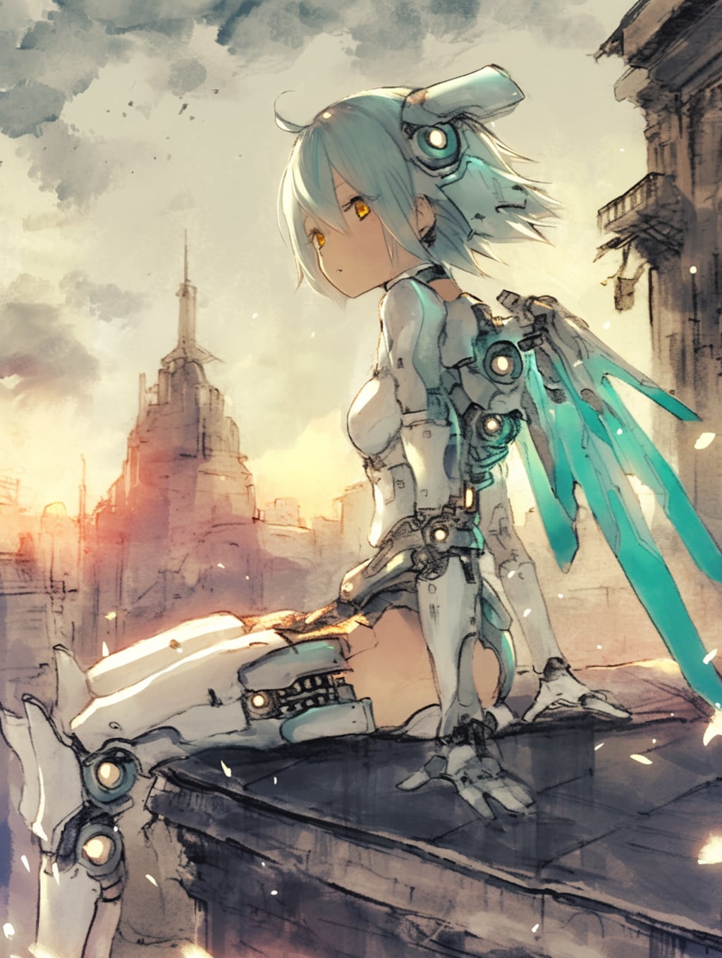 黄昏を見下ろす