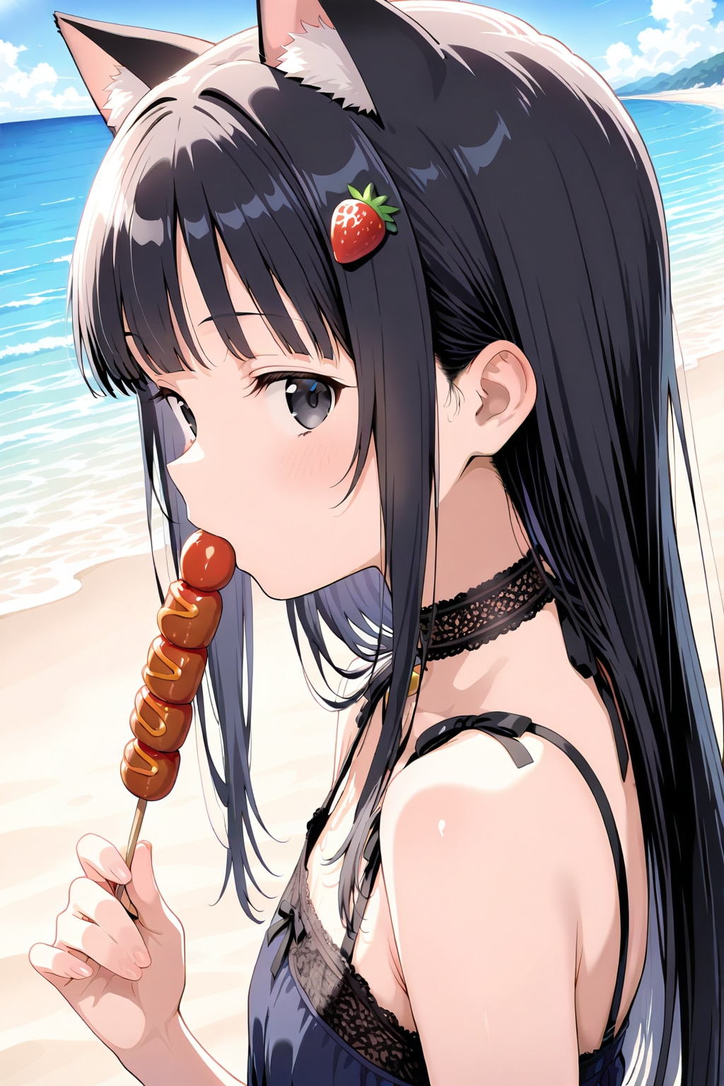 ネコ娘のクロちゃん🐈‍⬛✨１１ | の人気AIイラスト・グラビア