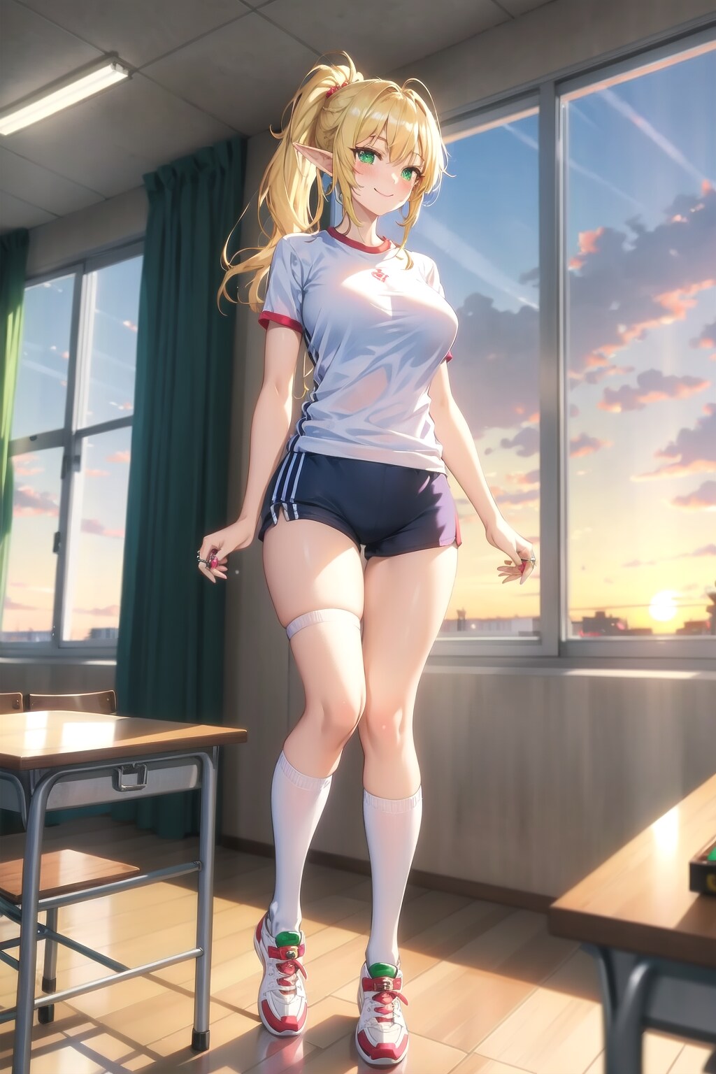 部活の指導中