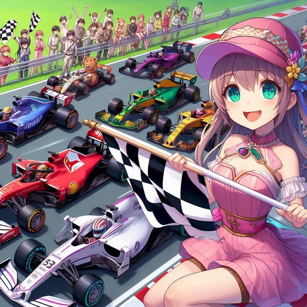 異種混合レース上のレースクイーン