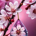 sakura(水滴に映り込む桜) 2枚目