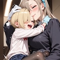 寒いので温め合うイラストなど 6枚目
