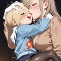 寒いので温め合うイラストなど 4枚目