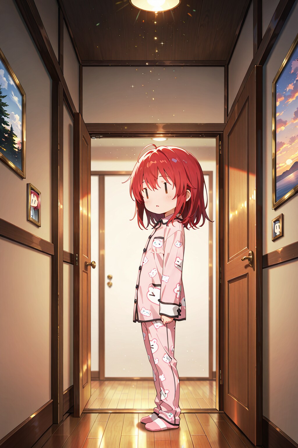 起き抜けのジト目先生 Y630