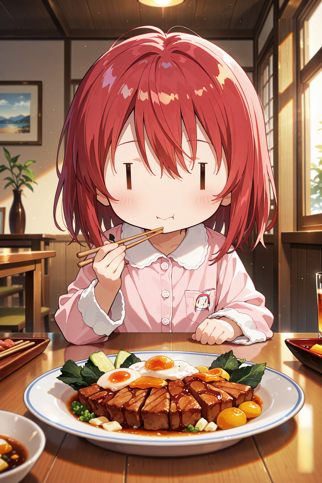 起き抜けのジト目先生 Y630