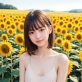 ひまわり畑（１人） No.1 12枚目