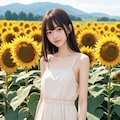 ひまわり畑（１人） No.1 3枚目