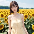 ひまわり畑（１人） No.1 11枚目