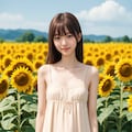 ひまわり畑（１人） No.1 10枚目