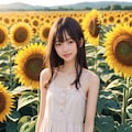 ひまわり畑（１人） No.1 2枚目