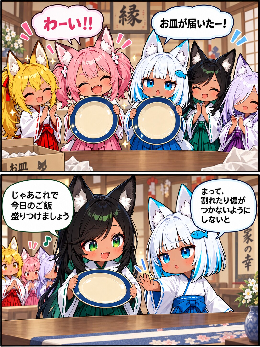 ミラさんからお皿をいただきました！ | の人気AIイラスト・グラビア