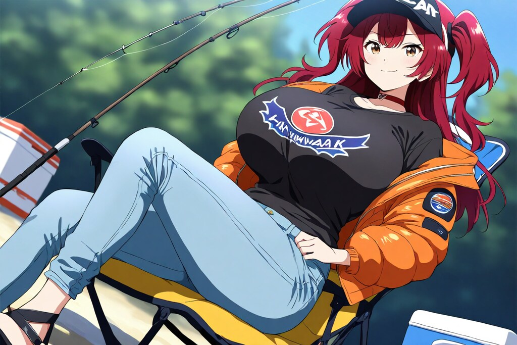 釣りエンジョイ赤髪ちゃん