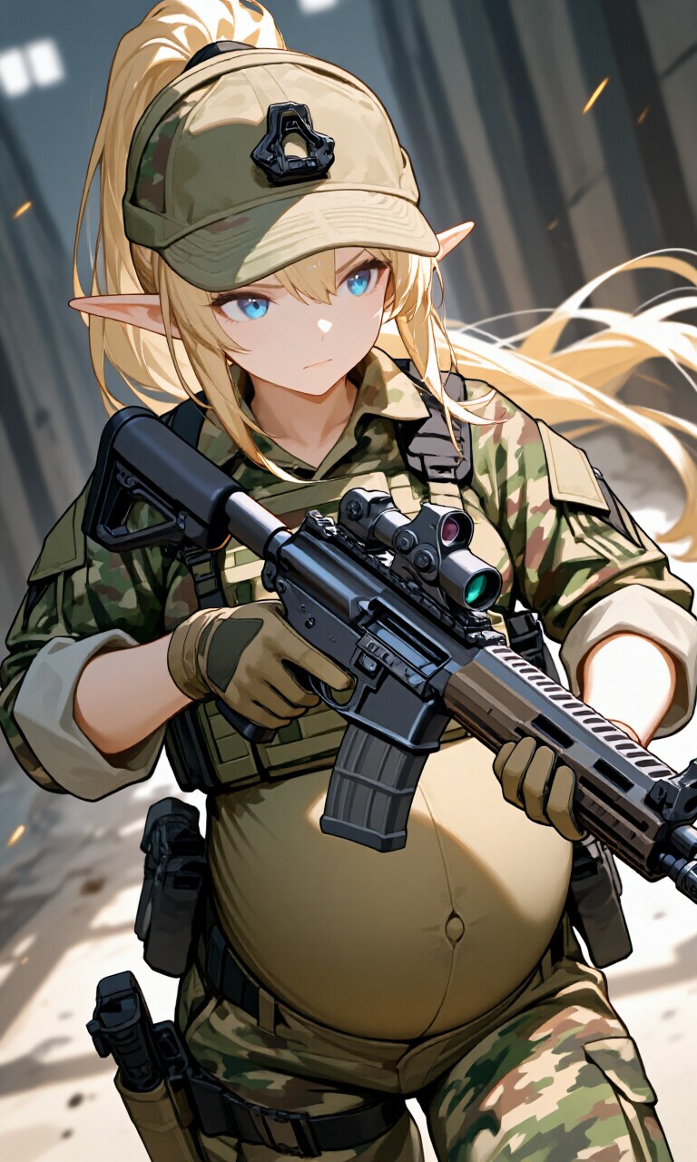 異世界ミリタリー妊婦シリーズその１３６ | の人気AIイラスト・グラビア