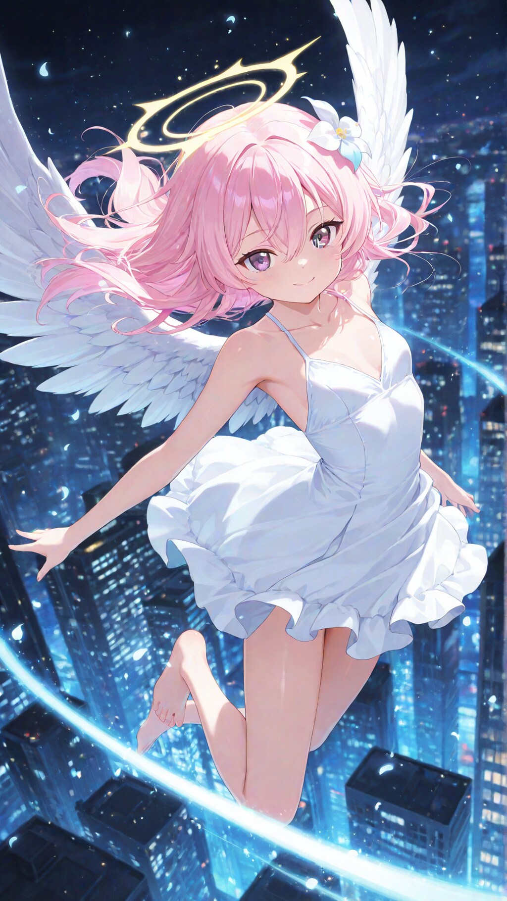 摩天楼を駆ける天使