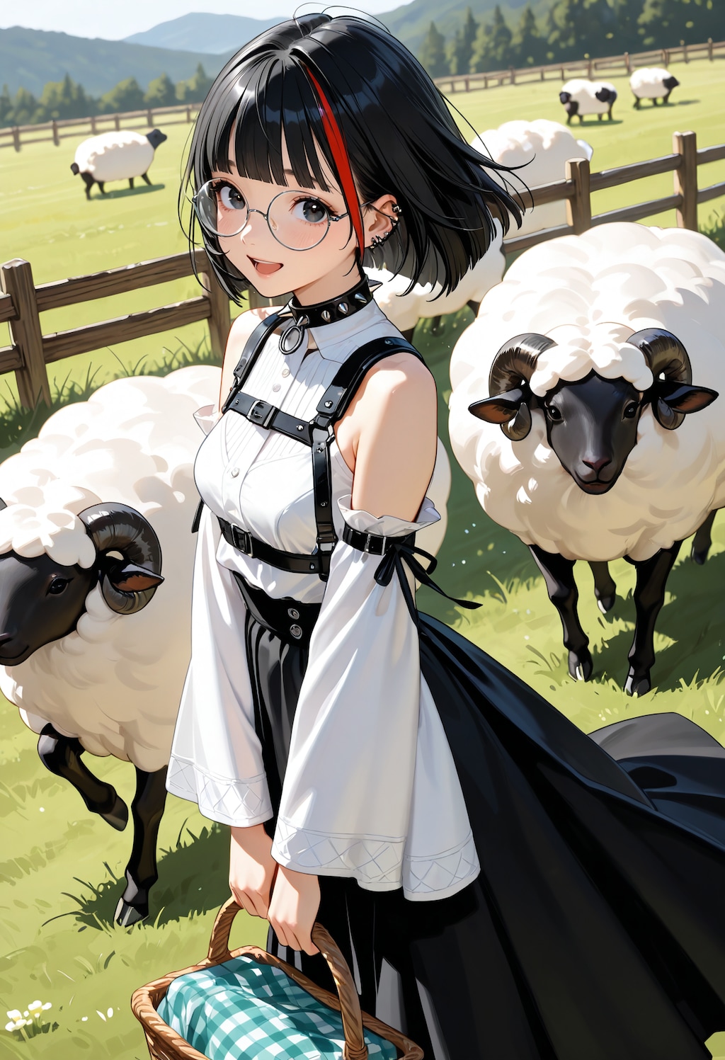 牧場デート。