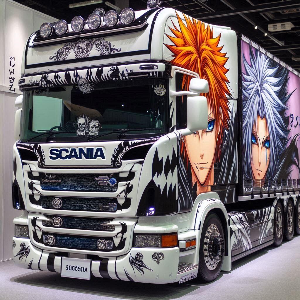 BLEACHのアニメイメージのスカニアトラック