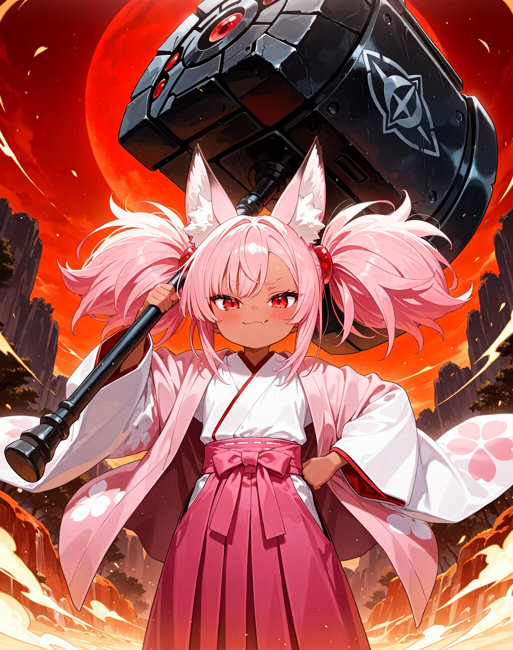 ビッグハンマー桃狐ちゃん