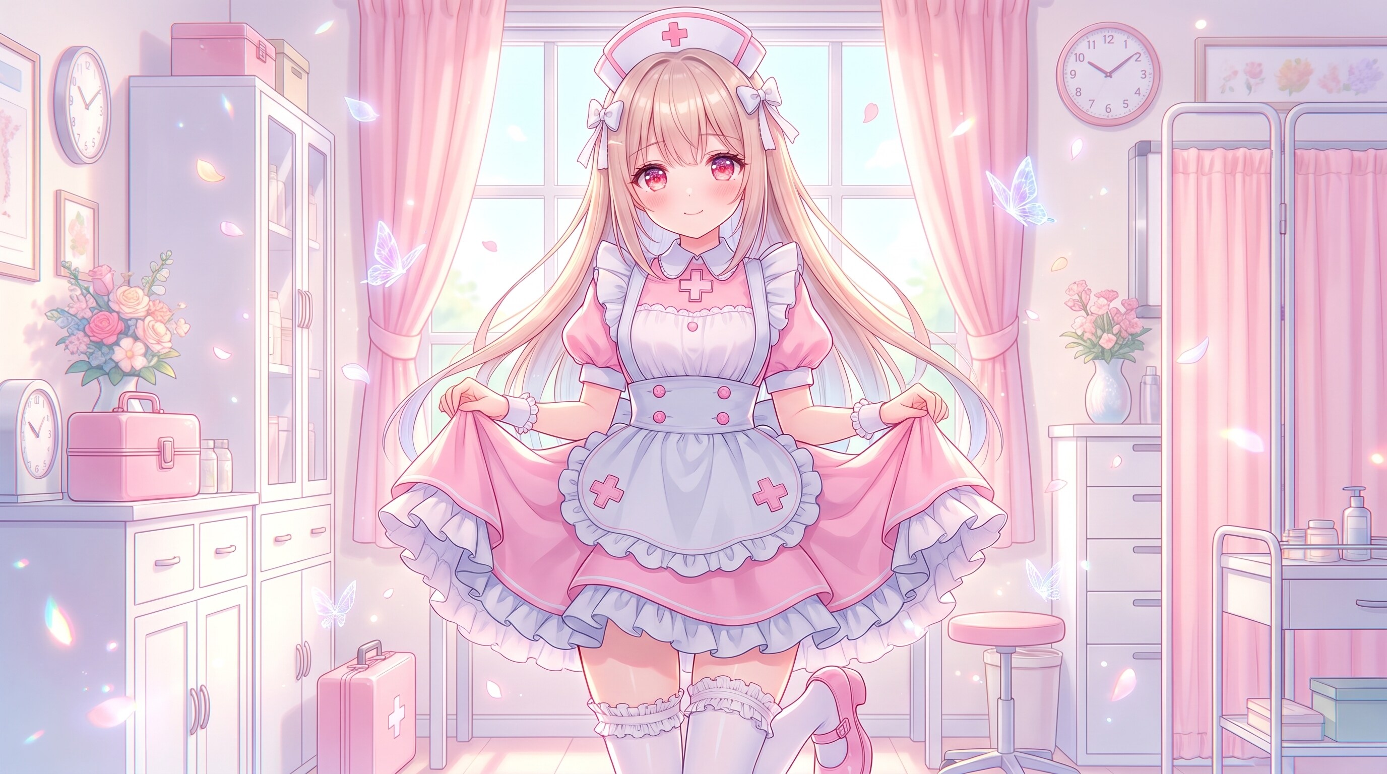 桜灯聖療の乙女 | の人気AIイラスト・グラビア