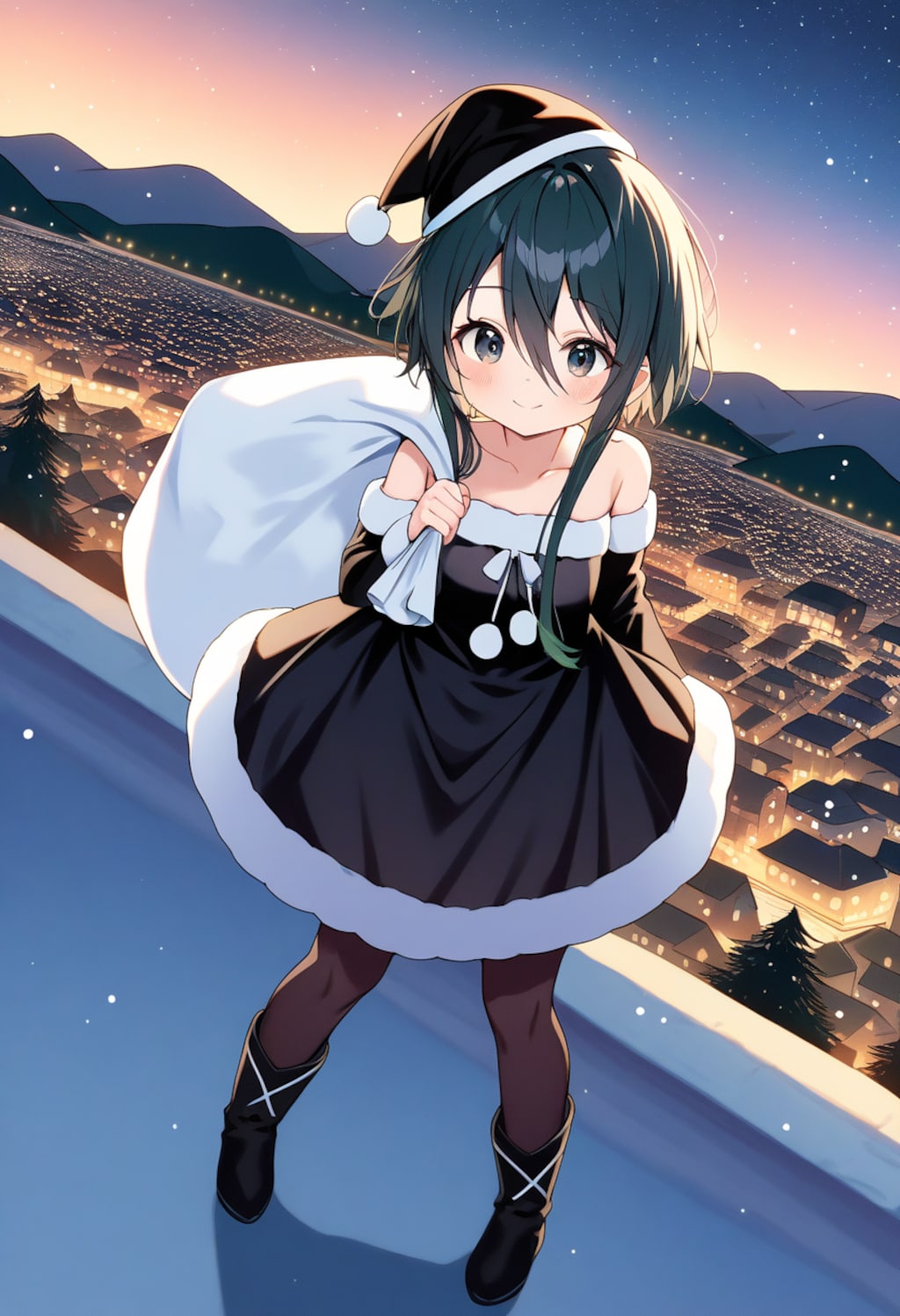 うちの子 黒サンタ