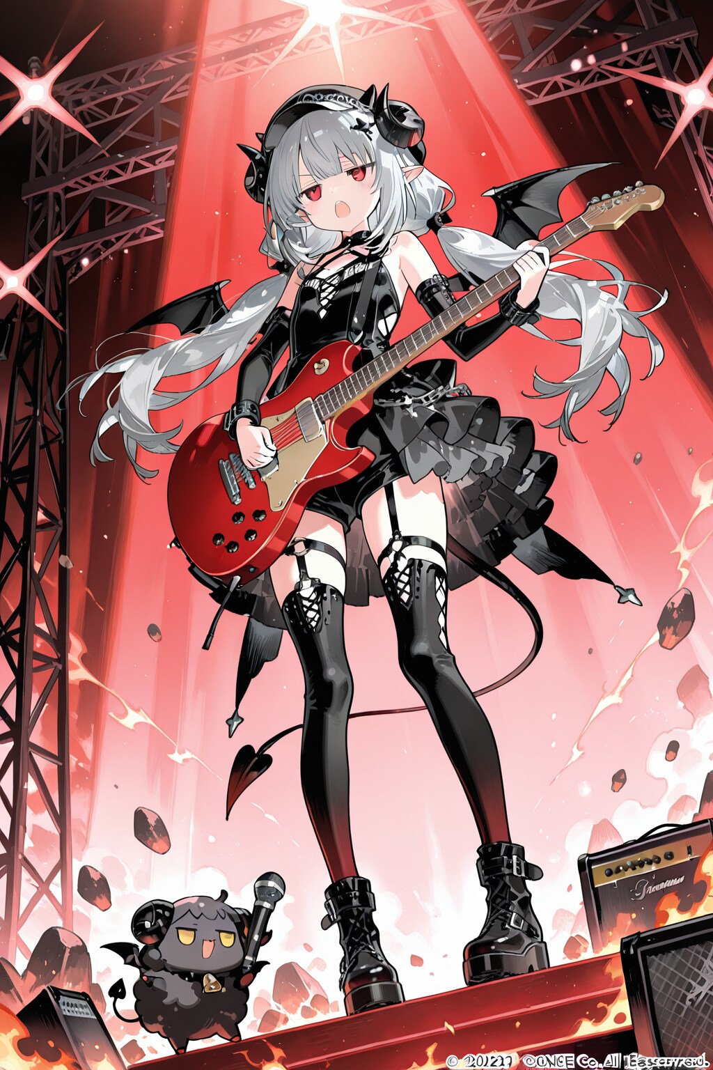 演奏で周囲をスパークさせるアイちゃん