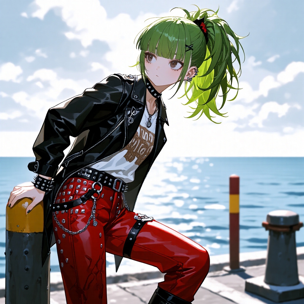 冬の海で黄昏れ | の人気AIイラスト・グラビア