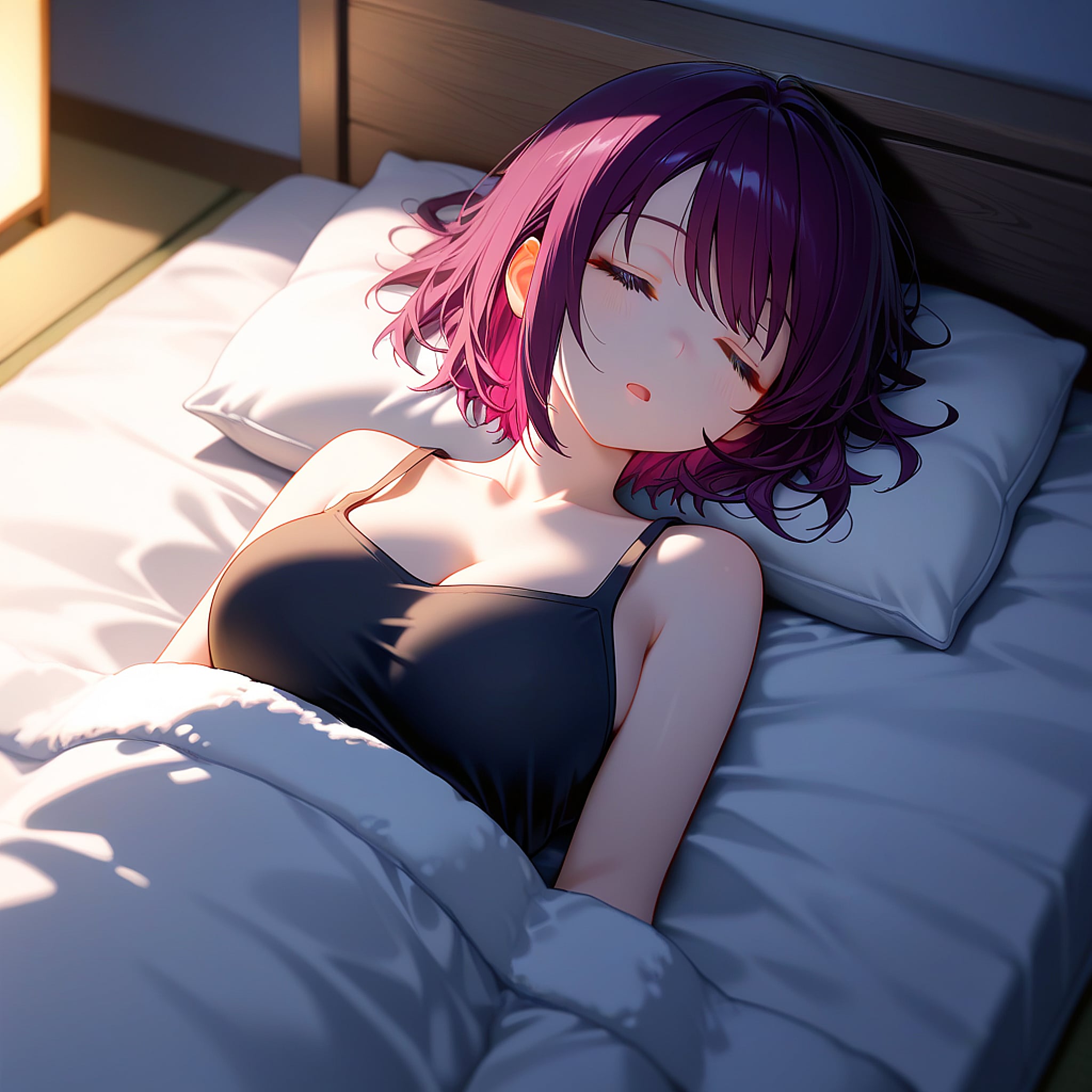 おやすみなさい（挨拶メイドの芽衣ちゃん） | の人気AIイラスト・グラビア