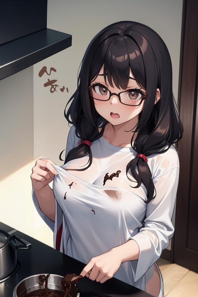 絶対こぼす女【全３枚】