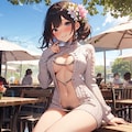 春物ニットワンピ白 6枚目