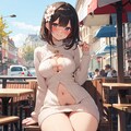 春物ニットワンピ白 12枚目