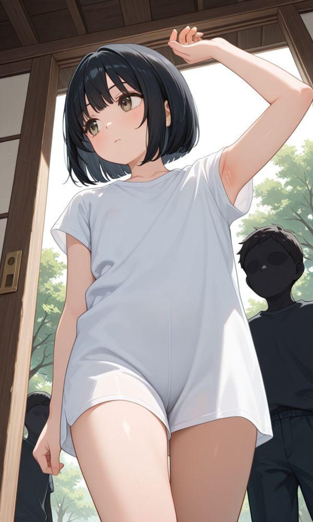 ぶかぶかTシャツちっぱいちゃんのはずが…Tシャツ型ワンピース？