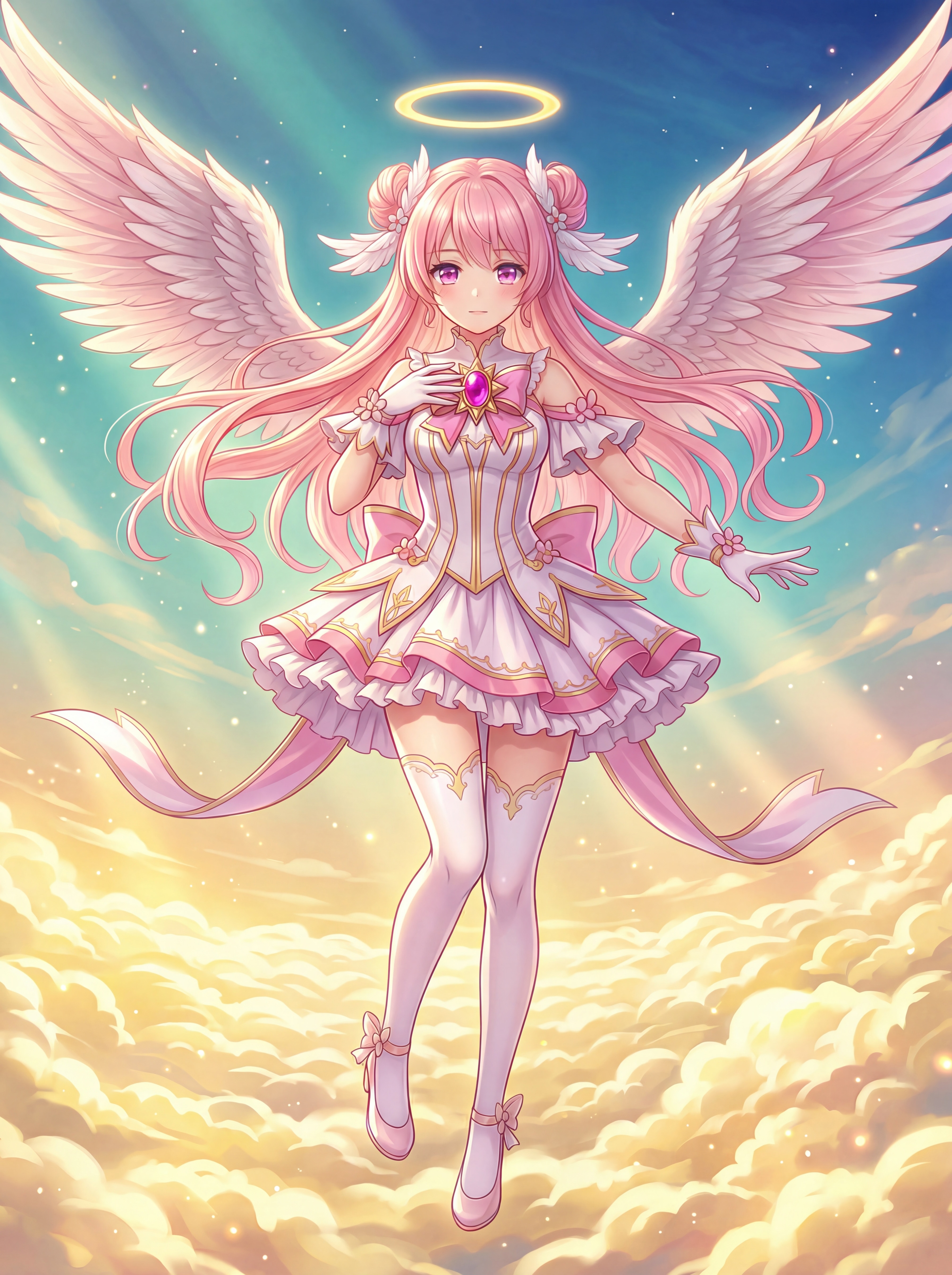 天光の羽と暁の祈り | の人気AIイラスト・グラビア