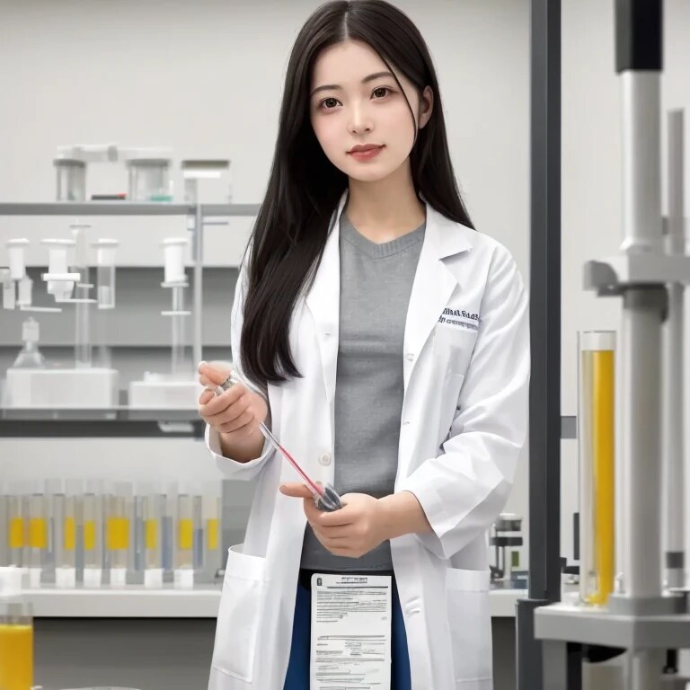 黒髪ロングで白衣の美女１８８ | の人気AIイラスト・グラビア