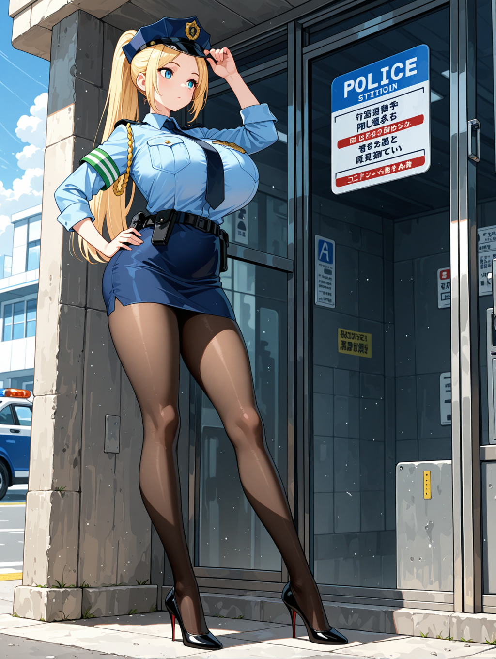 婦警コスのアシュリーちゃん