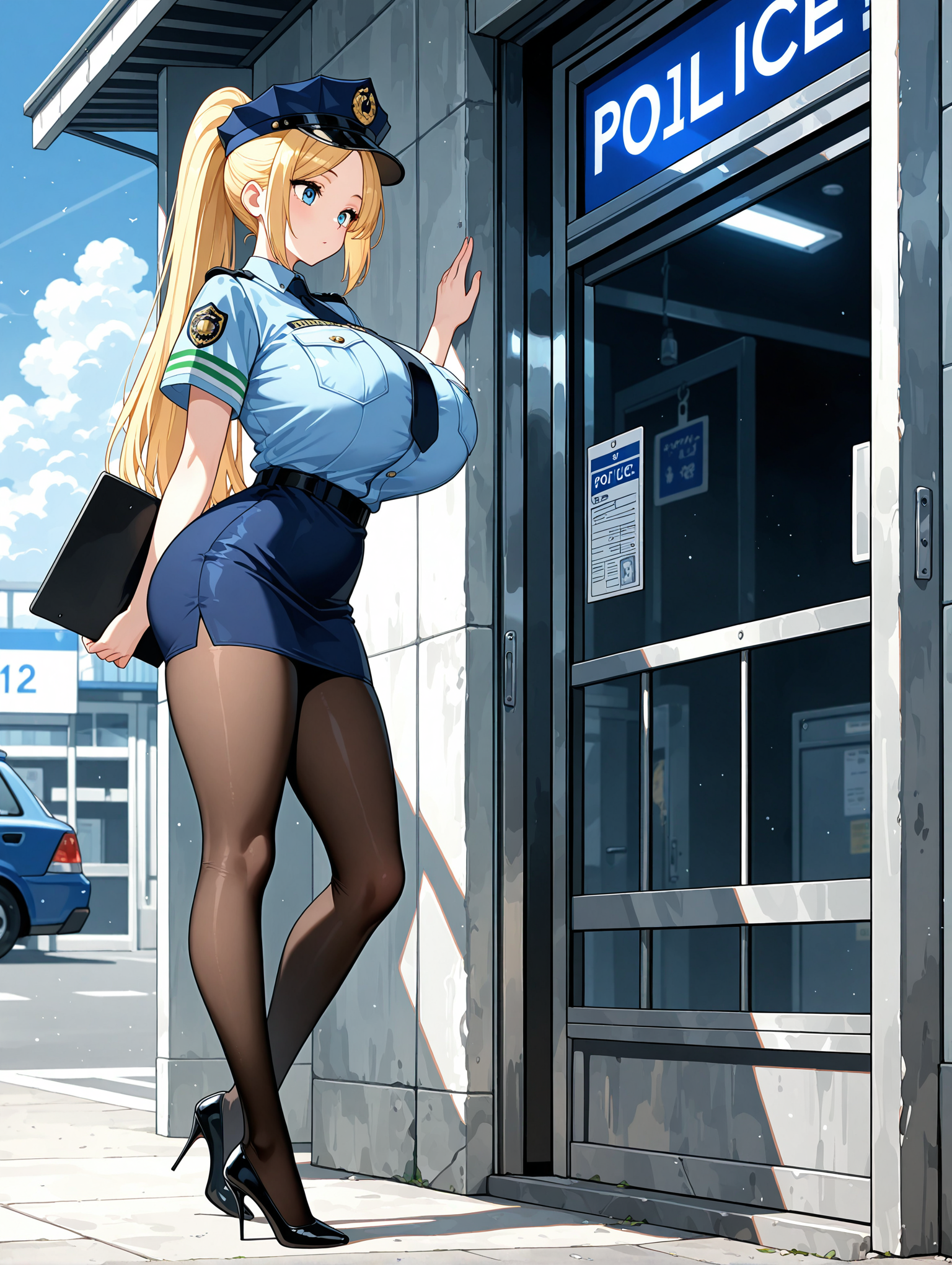 婦警コスのアシュリーちゃん | の人気AIイラスト・グラビア