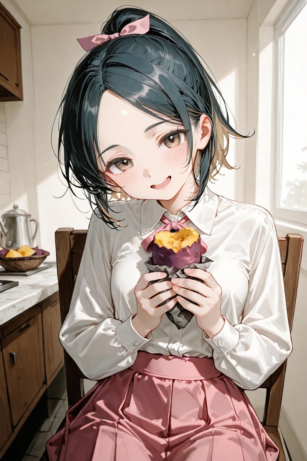 桃花と秋の味覚 | の人気AIイラスト・グラビア