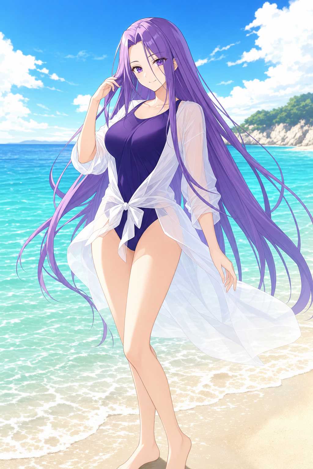 夏浜の微笑み（メデューサ）