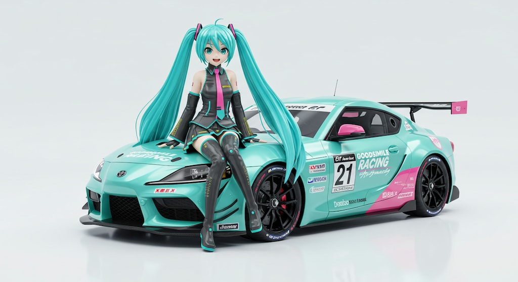 初音ミクとGRスープラ
