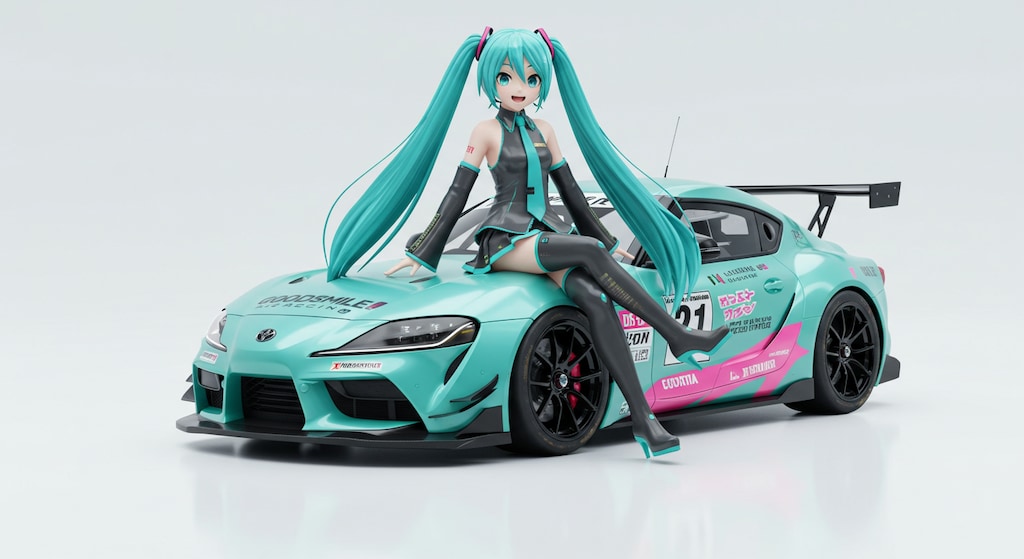 初音ミクとGRスープラ