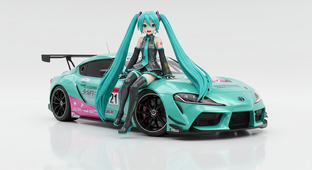 初音ミクとGRスープラ