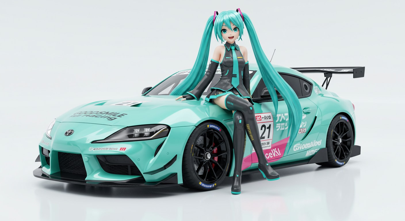 初音ミクとGRスープラ | の人気AIイラスト・グラビア