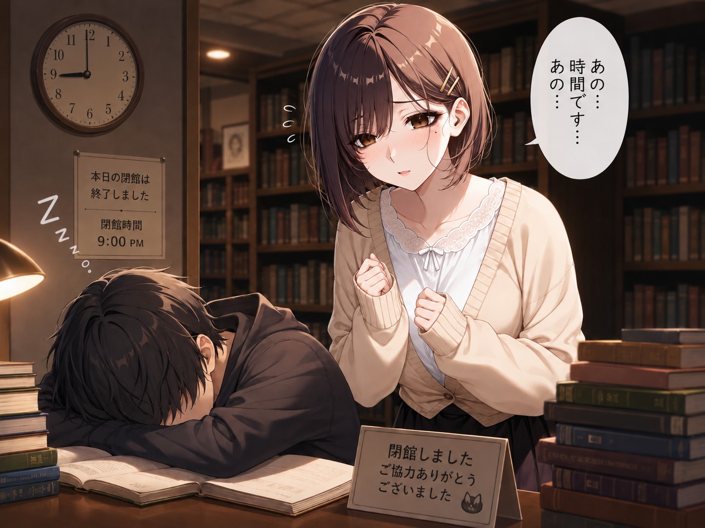 閉館時間です… | の人気AIイラスト・グラビア