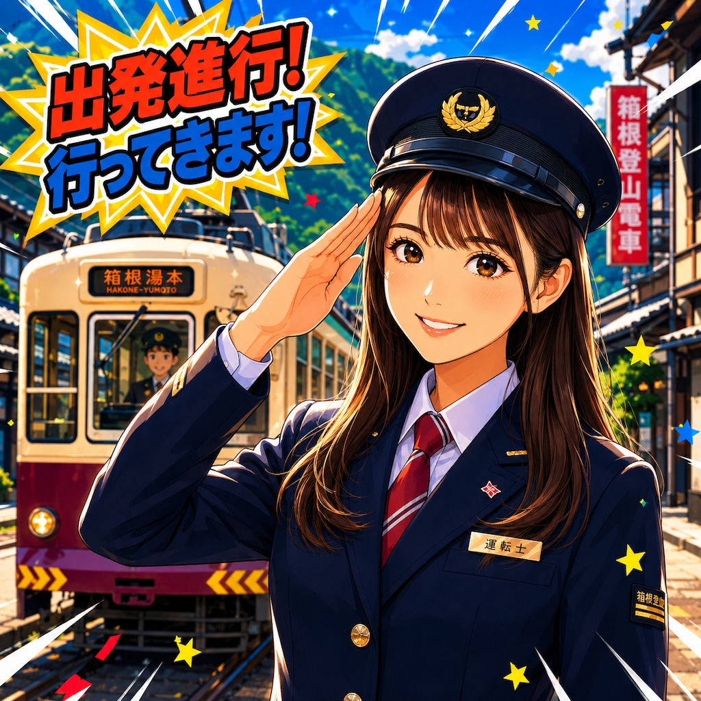 箱根登山鉄道、実際と違います。